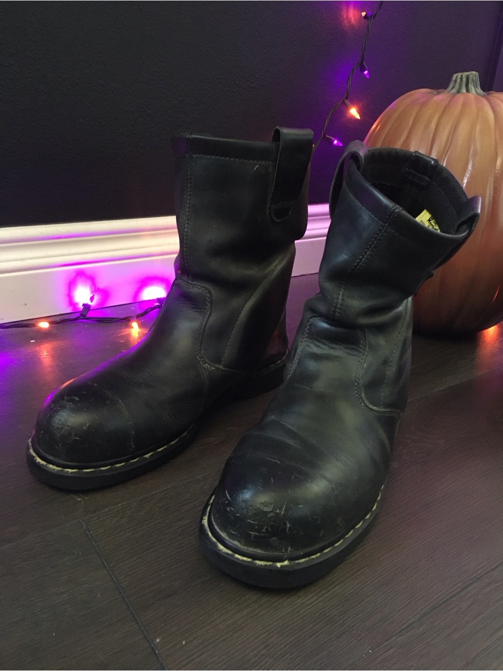 Dr. Martens Black Leather Ankle Boots